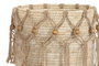 DKD Home Decor Cesta Red Boho Natural Blanco Fibra Algodon 38 x 35 x 38 cm Set de 3 (2 Unidades)