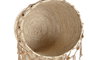 DKD Home Decor Cesta Red Boho Natural Blanco Fibra Algodon 38 x 35 x 38 cm Set de 3 (2 Unidades)
