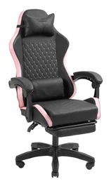 Mars gaming MGCXBPIK Silla gamer negra y rosa reclinable
