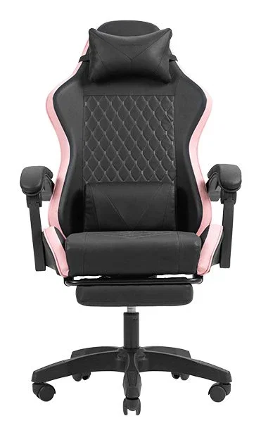 Mars gaming MGCXBPIK Silla gamer negra y rosa reclinable
