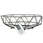 Home Deco Factory Cesta Alambre Forma Geométrica Deco Filaire d.28 cm; h.9,5 cm