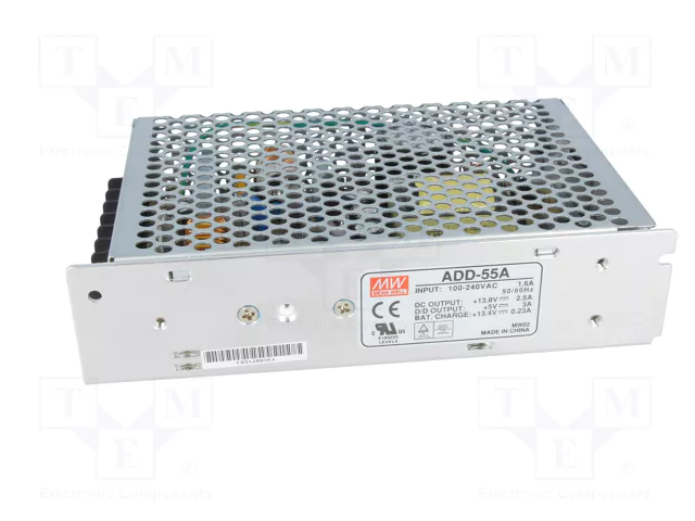 MEAN WELL ADD-55A Alimentador Buffer de Módulo 52,58W 13,8VDC