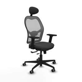 PIQUERAS Y CRESPO Silla de oficina Jorquera Gris con mecanismo Sincro/Traslack