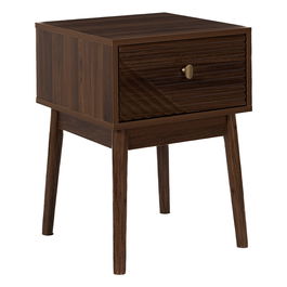 Home Deco Factory Mesita De Noche Tiffany Colección Cocooning Medidas 40x40 cm h.55 cm