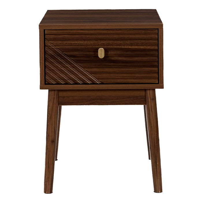 Home Deco Factory Mesita De Noche Tiffany Colección Cocooning Medidas 40x40 cm h.55 cm