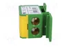 PAWBOL Bloque de Distribución 160A 600V Amarillo-Verde