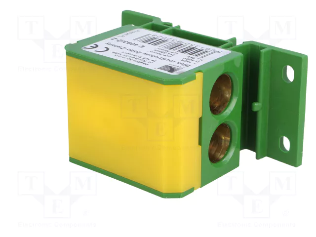 PAWBOL Bloque de Distribución 160A 600V Amarillo-Verde