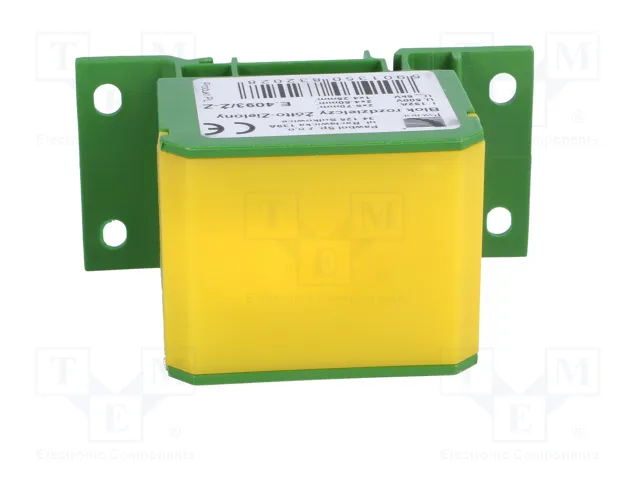 PAWBOL Bloque de Distribución 160A 600V Amarillo-Verde