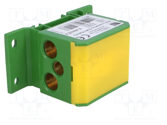 PAWBOL Bloque de Distribución 160A 600V Amarillo-Verde