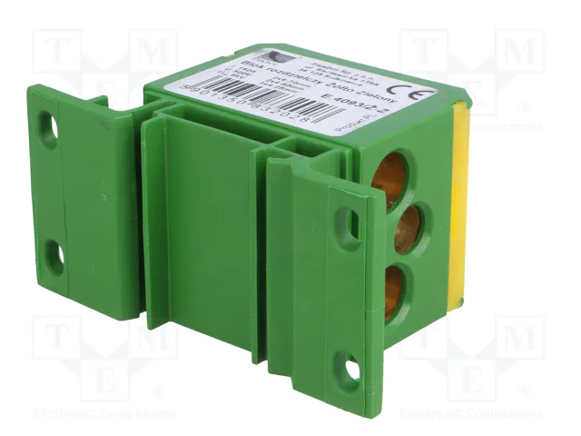 PAWBOL Bloque de Distribución 160A 600V Amarillo-Verde
