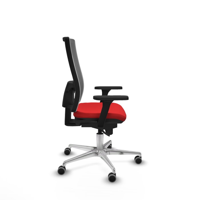 PIQUERAS Y CRESPO Silla de oficina Horna con mecanismo Sincro, Rojo y Gris PIQUERAS Y CRESPO Silla de oficina Horna con mecanismo Sincro, Rojo y Gris