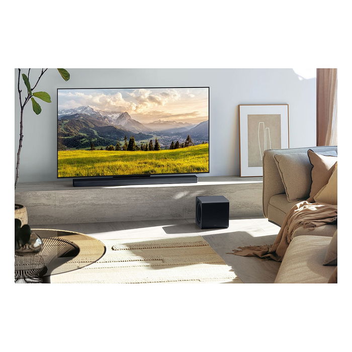 Samsung HW-QS710GF - Barra de sonido 3.1.2 canales con subwoofer inalámbrico, Dolby Atmos, DTS Virtual:X, Bluetooth, WiFi, AirPlay 2 y Chromecast integrado - Negro