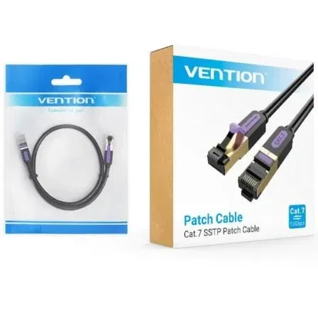 Vention ICDBF Cable de Red RJ45 SFTP Cat.7 1m Negro