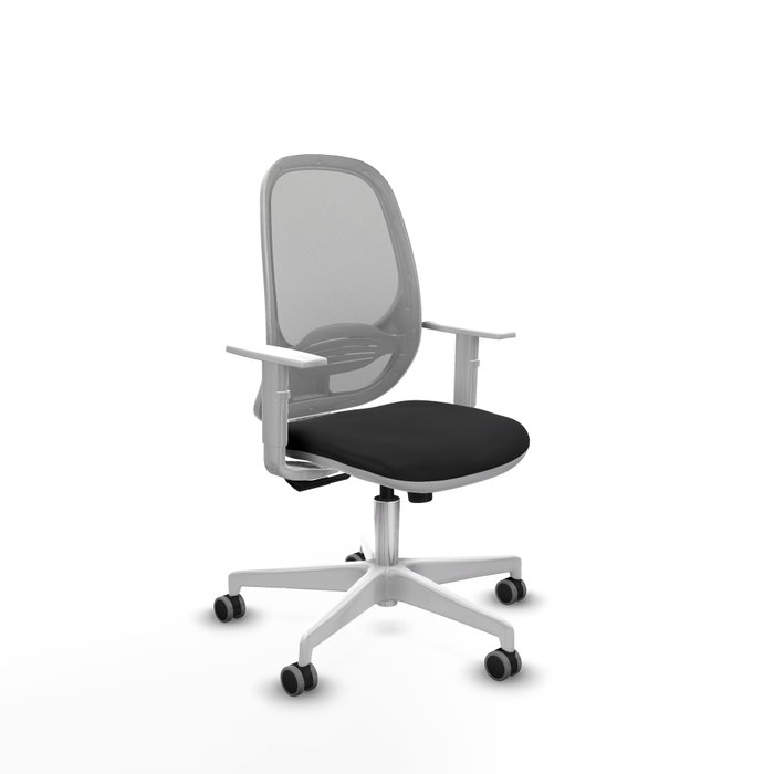 PIQUERAS Y CRESPO Silla de oficina Cilanco con mecanismo Sincro, Negro y Gris PIQUERAS Y CRESPO Silla de oficina Cilanco con mecanismo Sincro, Negro y Gris