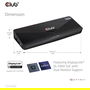 Club 3D Docking Station USB3 4K UHD Negro con 3xUSB3/HDMI/DP/DVI/Ethernet