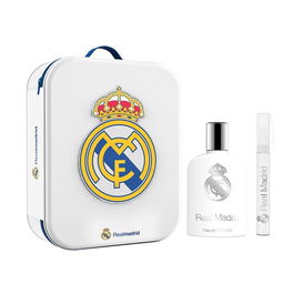 Air-Val Neceser y Eau de Toilette Real Madrid Hombre 100ml + 10ml Spritzer