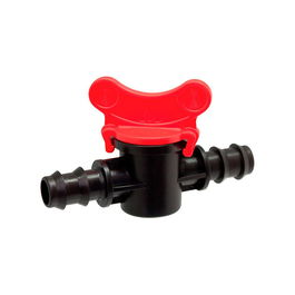 Blue Bird-Altadex Válvulas 16 mm para Riego Polipropileno Anti UV Color Negro/Rojo 2 Unidades