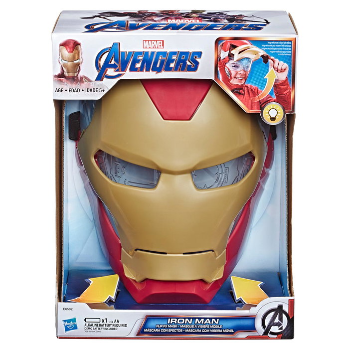 Hasbro Máscara con Efectos de Iron Man Vengadores Marvel Hasbro Máscara con Efectos de Iron Man Vengadores Marvel