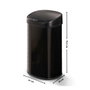 Kitchen Move Bote de basura automático MAJESTIC 68L Negro Mate