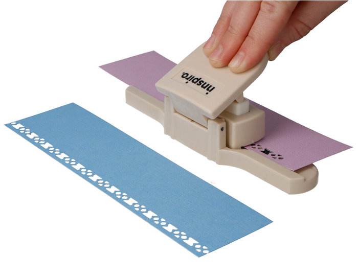 Innspiro Set de troqueladora de bordes continuos con cartucho Flor 10x43mm