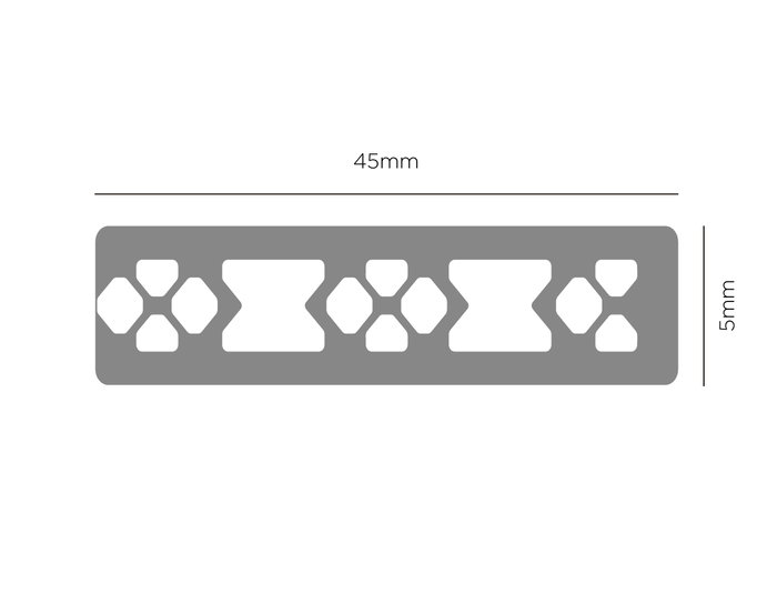 Innspiro Set de troqueladora de bordes continuos con cartucho Flor 10x43mm