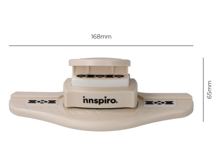 Innspiro Set de troqueladora de bordes continuos con cartucho Flor 10x43mm