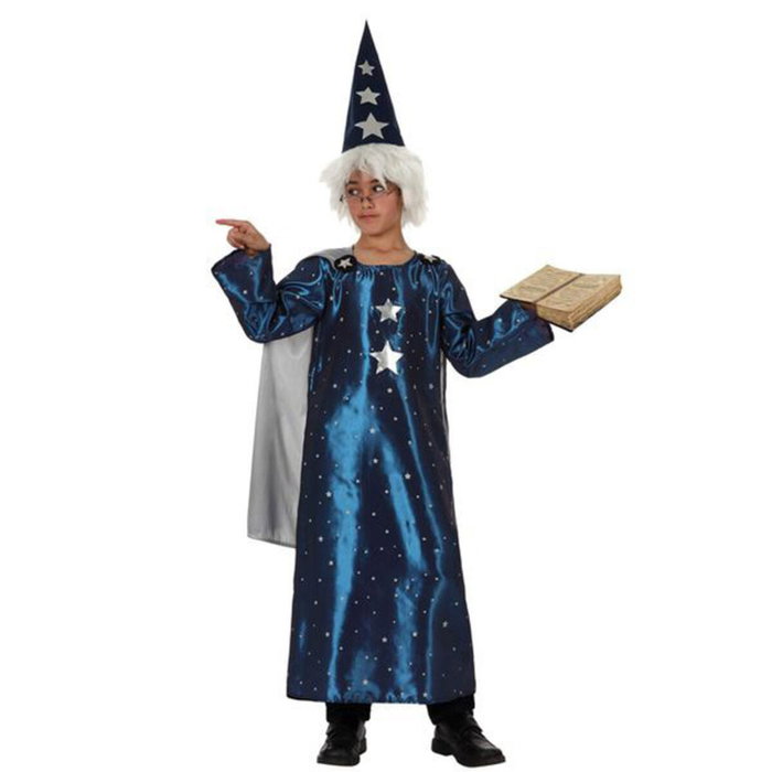 Disfraz Mago Niño Infantil Azul