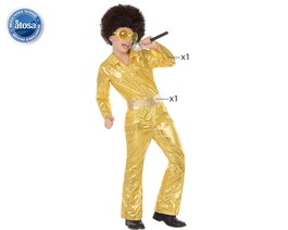 Atosa Disfraz Disco Dorado Niño Infantil