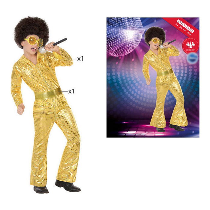 Atosa Disfraz Disco Dorado Niño Infantil