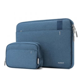 inateck Funda para portátil de 13 pulgadas con bolsillo para accesorios, azul