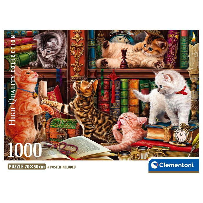 CLEMENTONI Puzzle Curious Whiskers 1000 piezas