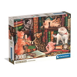 CLEMENTONI Puzzle Curious Whiskers 1000 piezas