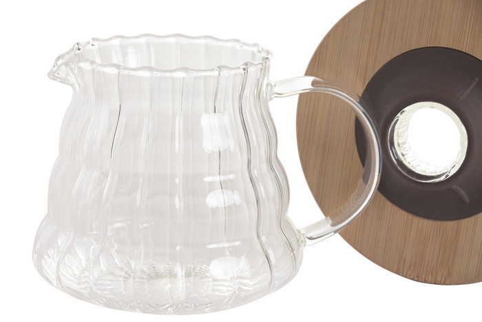 DKD Home Decor Cafetera de Borosilicato 400ml DKD Home Decor Cafetera de Borosilicato 400ml