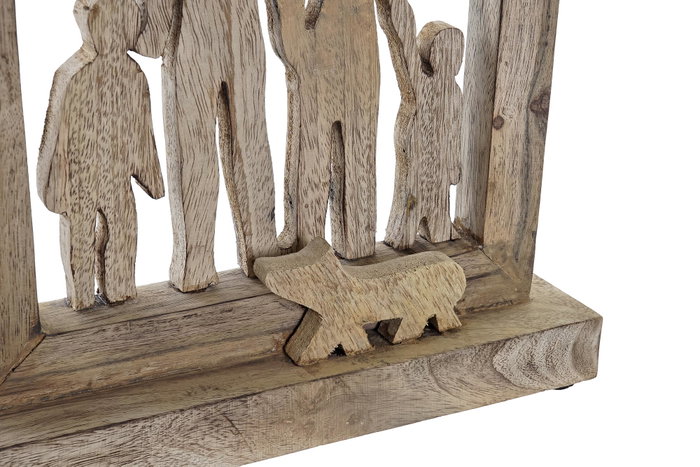 DKD Home Decor Figura de Mango Natural Marrón 30x8x39 cm