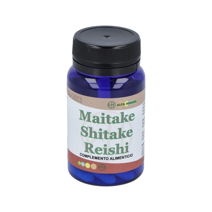 ALFA HERBAL Maitake Shitake Reishi 30Cap - Suplemento de 3 Hongos para el Sistema Inmunológico - 30 Cápsulas ALFA HERBAL Maitake Shitake Reishi 30Cap - Suplemento de 3 Hongos para el Sistema Inmunológico - 30 Cápsulas