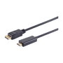 S-Impuls Cable Adaptador DisplayPort a HDMI 3m 4K 60Hz Negro