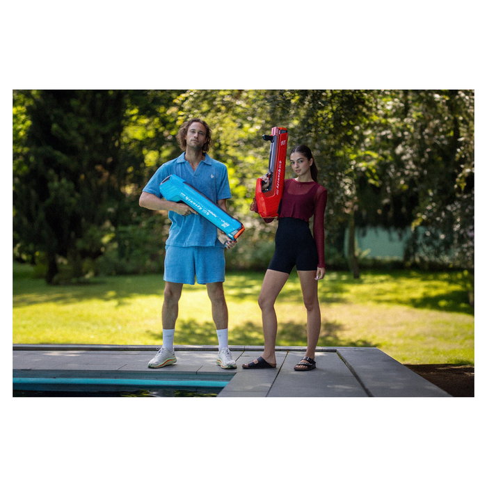 SpyraOne Gravity Pistola de Agua Super Soaker Azul para Niños y Adultos, Juego de Verano