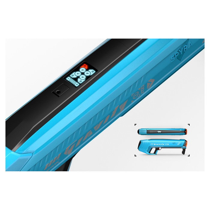 SpyraOne Gravity Pistola de Agua Super Soaker Azul para Niños y Adultos, Juego de Verano