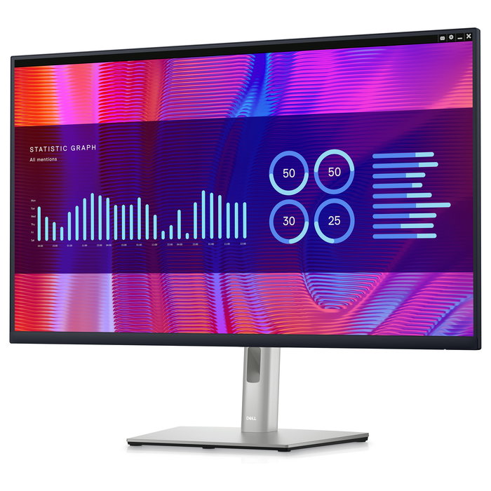 Dell P3223DE Monitor 31.5" QHD IPS 2560x1440 5ms 90W USB-C Hub HDMI DisplayPort USB 3.2 VESA Pivot Negro/Plata