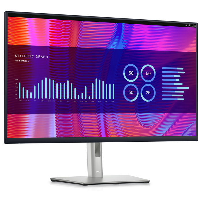 Dell P3223DE Monitor 31.5" QHD IPS 2560x1440 5ms 90W USB-C Hub HDMI DisplayPort USB 3.2 VESA Pivot Negro/Plata