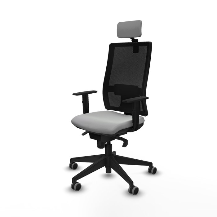 PIQUERAS Y CRESPO Silla de oficina Horna Gris claro con mecanismo Sincro PIQUERAS Y CRESPO Silla de oficina Horna Gris claro con mecanismo Sincro