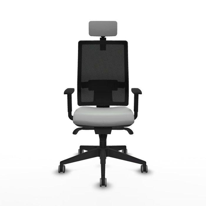 PIQUERAS Y CRESPO Silla de oficina Horna Gris claro con mecanismo Sincro PIQUERAS Y CRESPO Silla de oficina Horna Gris claro con mecanismo Sincro