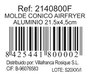 VR Molde Cónico de Aluminio para Airfryer 21,5x4,5cm (Pack de 6)