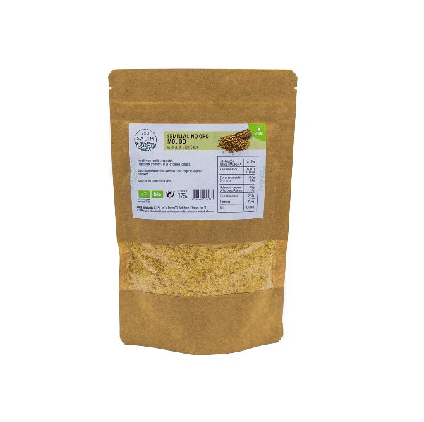 ECO SALIM Semillas de Lino Oro molido 175gr BIO VEGAN ECO SALIM Semillas de Lino Oro molido 175gr BIO VEGAN