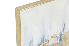 DKD Home Decor Cuadro New York Azul Dorado 80 x 60 x 3.5 cm (2 Unidades) Lienzo y PS