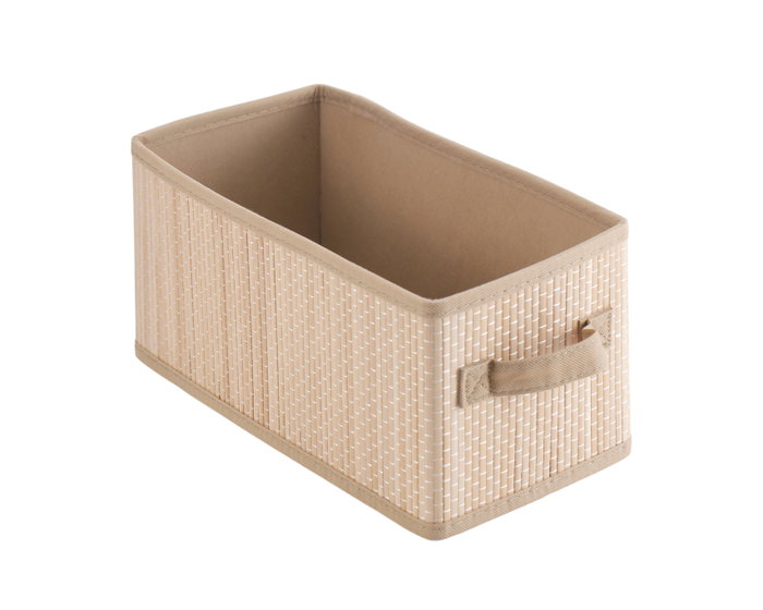 Inde Cesta de Ordenación de Bambú y TNT 15 x 31 x 15 cm (12 Unidades)