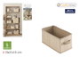 Inde Cesta de Ordenación de Bambú y TNT 15 x 31 x 15 cm (12 Unidades)