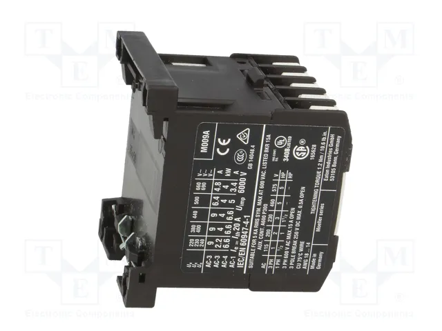 EATON ELECTRIC DILEM4 Contactor 4-polar 9A 230VAC 4kW EATON ELECTRIC DILEM4 Contactor 4-polar 9A 230VAC 4kW