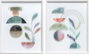 DKD Home Decor Cuadros Acrílicos Abstractos Multicolor Surtido de 2