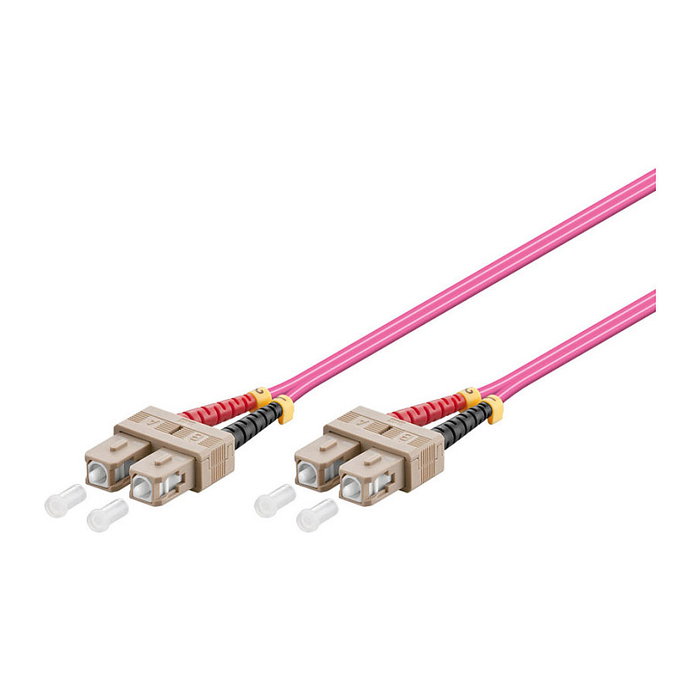 GoodConnections Cable de fibra óptica OM4 Duplex SC/SC 0,5m Violeta GoodConnections Cable de fibra óptica OM4 Duplex SC/SC 0,5m Violeta